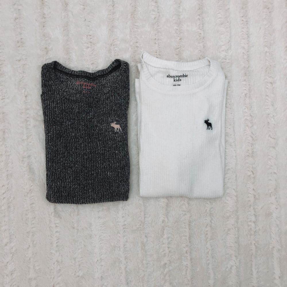 🌑☁️Girls Abercrombie & Fitch Long Sleeves 12☁️🌑